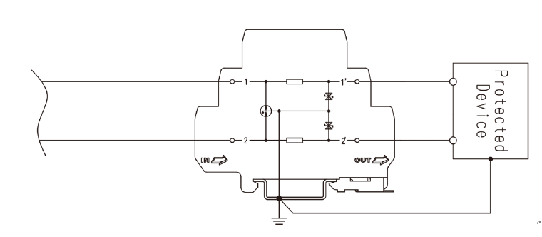 超薄緊湊型控制信號(hào)防雷器 二線制信號(hào)SPD防雷模塊